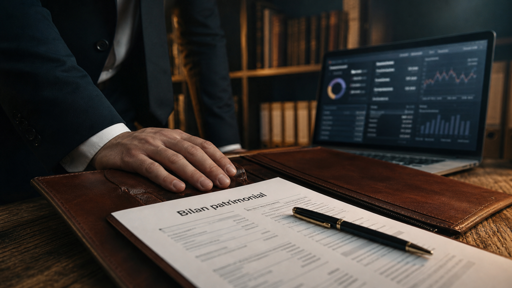 Conseiller financier sur bilan patrimonial bancaire