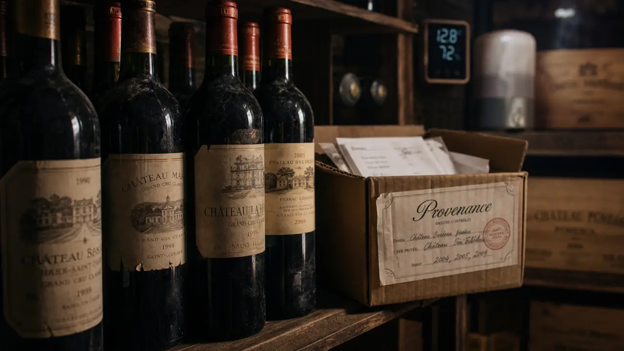 Investir dans le vin : bouteilles de garde en cave privée avec provenance