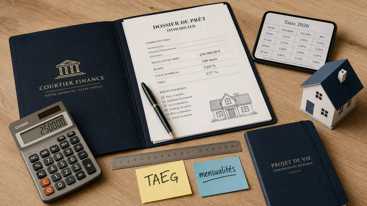 taux immobilier 2026 crédit agricole : TAEG et mensualités à comparer