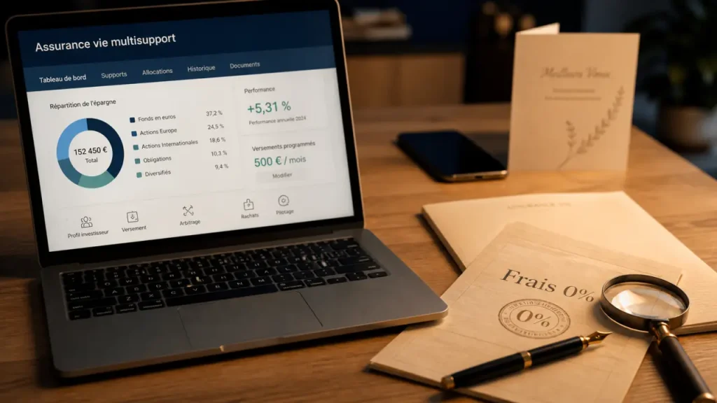 0 % de frais, 2 300 supports, et les points à vérifier avant d’ouvrir Lucya Cardif