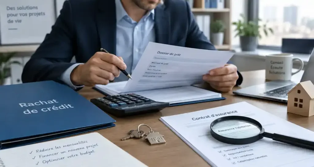 Rachat de crédit : votre courtier en assurance peut-il optimiser mensualité, garanties et coût total ?