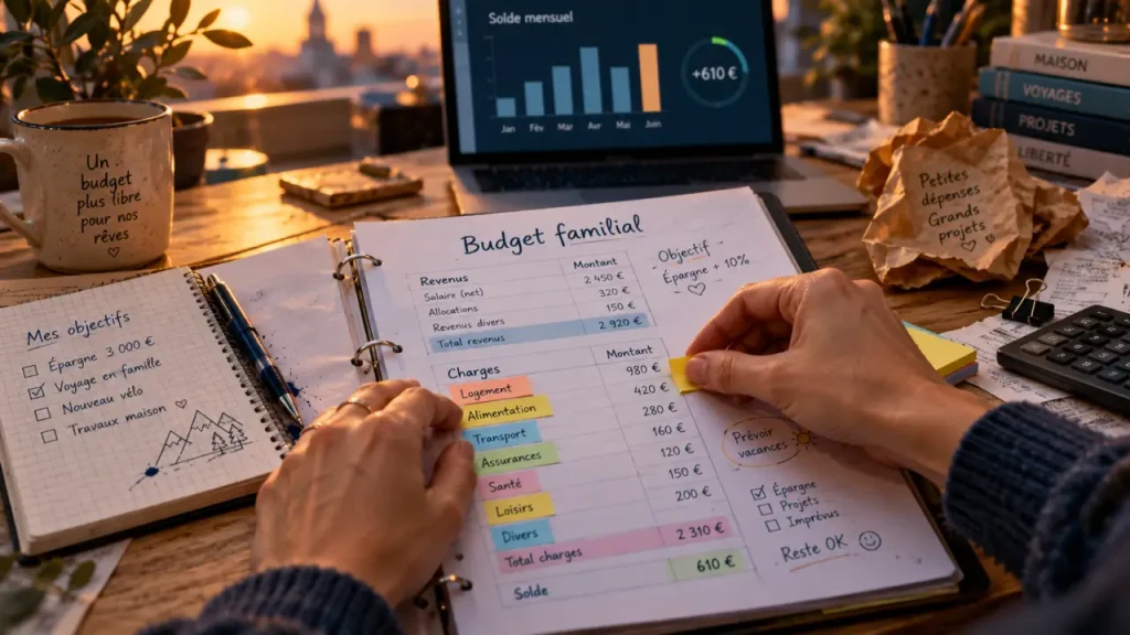 Le budget familial rend les dépenses prévisibles et l’épargne concrète
