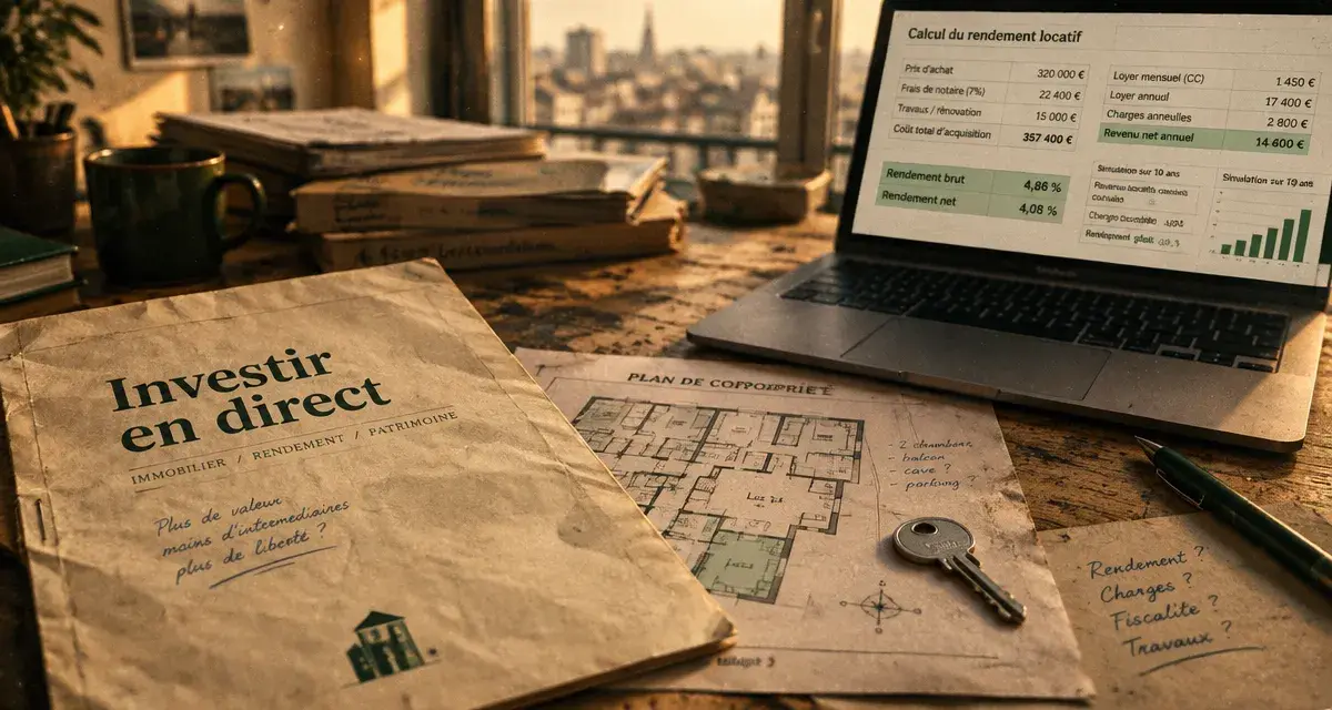 Investissement immobilier en direct : 4 chiffres clés de rendement immobilier